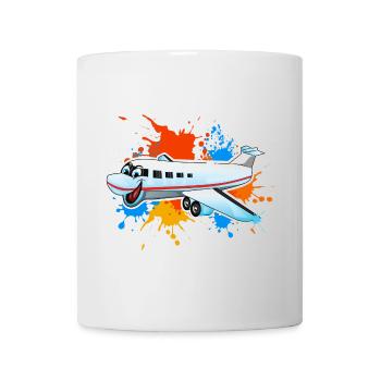 Avion - Mug blanc - blanc - Devant
