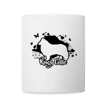 ROUGH COLLIE Chiens Chien de troupeau Wilsigns - Mug blanc - blanc - Devant