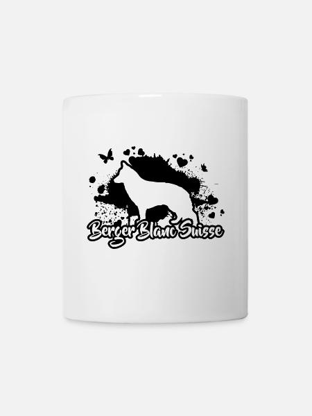 BERGER BLANC SUISSE Chiens Wilsigns - Mug blanc - blanc