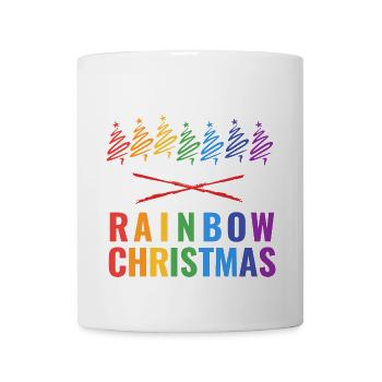 Rainbow Christmas - Tasse - Weiß - Vorne