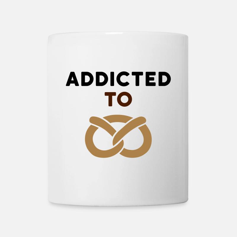 Accro au bretzel (bretzel) - Mug blanc - blanc