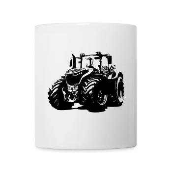 Starker Deutscher Traktor mit roten Felgen - Tasse - Weiß - Vorne