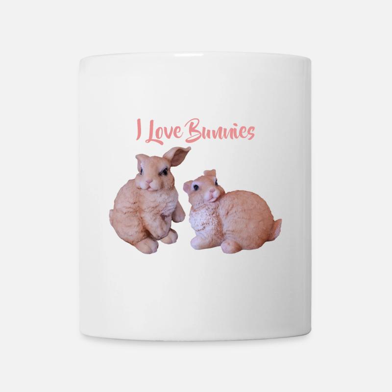 Hasen Paar, Ich liebe Hasen - Tasse - Weiß