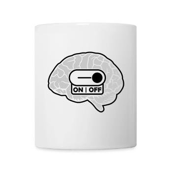 Turn off the brain switch - Mug - white - Front
