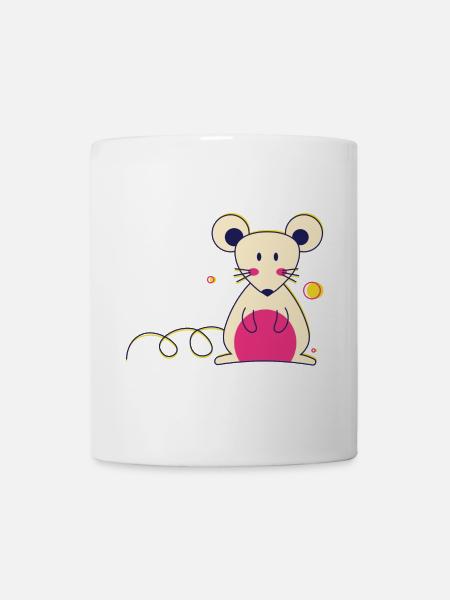 Ratte / Maus - Tasse - Weiß
