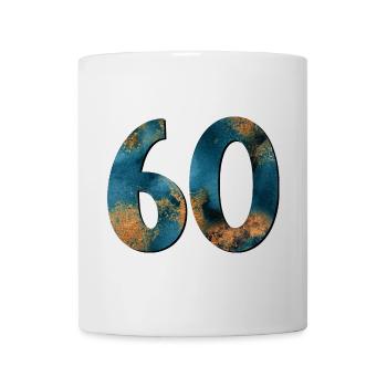 Number 60 - 60th birthday - Mug - white - Front