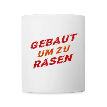 Cool Auto Statement Rennfahrer Rennsport - Tasse - Weiß - Vorne