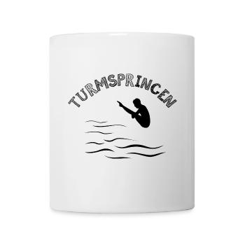 tumrspringen turmspringer ev verein club team - Tasse - Weiß - Vorne