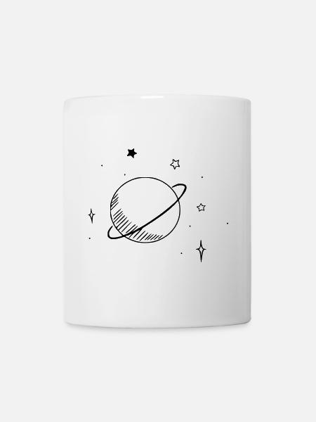 Astronomie - Planet und Sterne - Tasse - Weiß