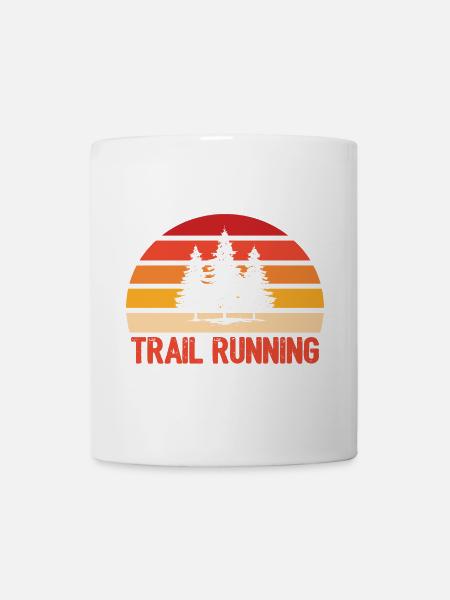 Trailrunning - Tasse - Weiß
