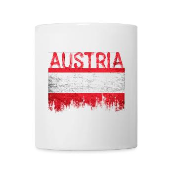 Australischer Flaggenstil mit city Silhouette - Tasse - Weiß - Vorne