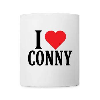 T-Shirt Ich liebe Conny T-Shirt Geschenkidee - Tasse - Weiß - Vorne