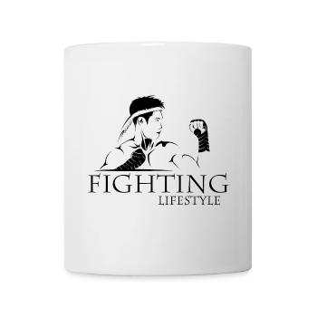 Combattre le Muay Thai MMA Lifestyle Boxe Arts Martiaux - Mug blanc - blanc - Devant