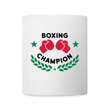Boxing champion (boxing gloves, laurel wreath) - Mug - white - Front