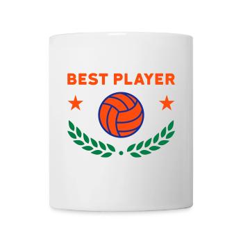 Best player (volleyball, stars, laurel wreath) - Mug - white - Front