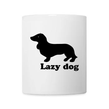 Lazy Dog - Tasse - Weiß - Vorne