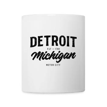 Detroit Motor City – Vintage City Design - Mug - white - Front