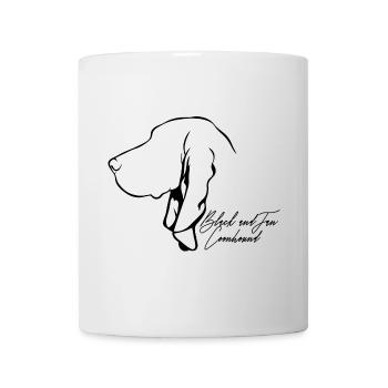 BLACK AND TAN COONHOUND Profil Chiens Wilsigns - Mug blanc - blanc - Devant