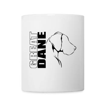 GREAT DANE Profil Chiens Chien Wilsigns - Mug blanc - blanc - Devant