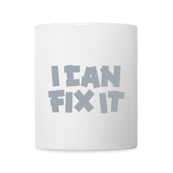 Lustige Vater Duct tape Don't worry! I can fix it - Tasse - Weiß - Vorne