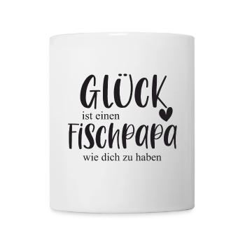 Fische Fischpapa Haustier Aquarium Geschenk - Tasse - Weiß - Vorne
