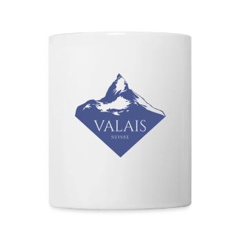 Valais Switzerland Alps Design - Mug - white - Front