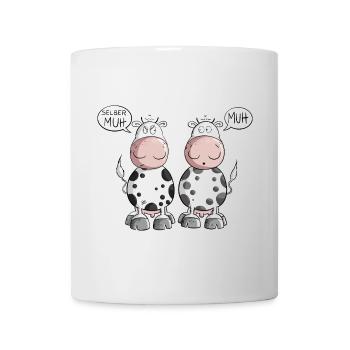 Selber Muh I Kommunikation Kuh I Statment - Tasse - Weiß - Vorne