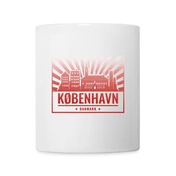 Copenhagen skyline at sunset - Mug - white - Front