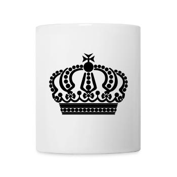 Black crown - Mug - white - Front