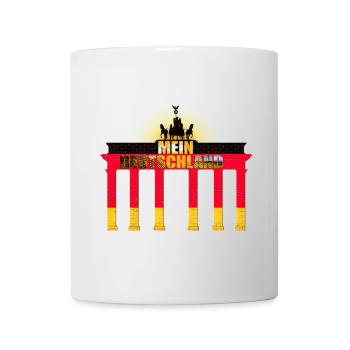 Germany Brandenburg Gate Black Red Gold - Mug - white - Front
