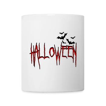 Halloween with bats - Mug - white - Front