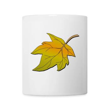 Herbstblatt | Autumn leave - Mug - white - Front