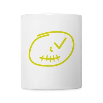 Trend Gesicht - Tasse - Weiß - Vorne