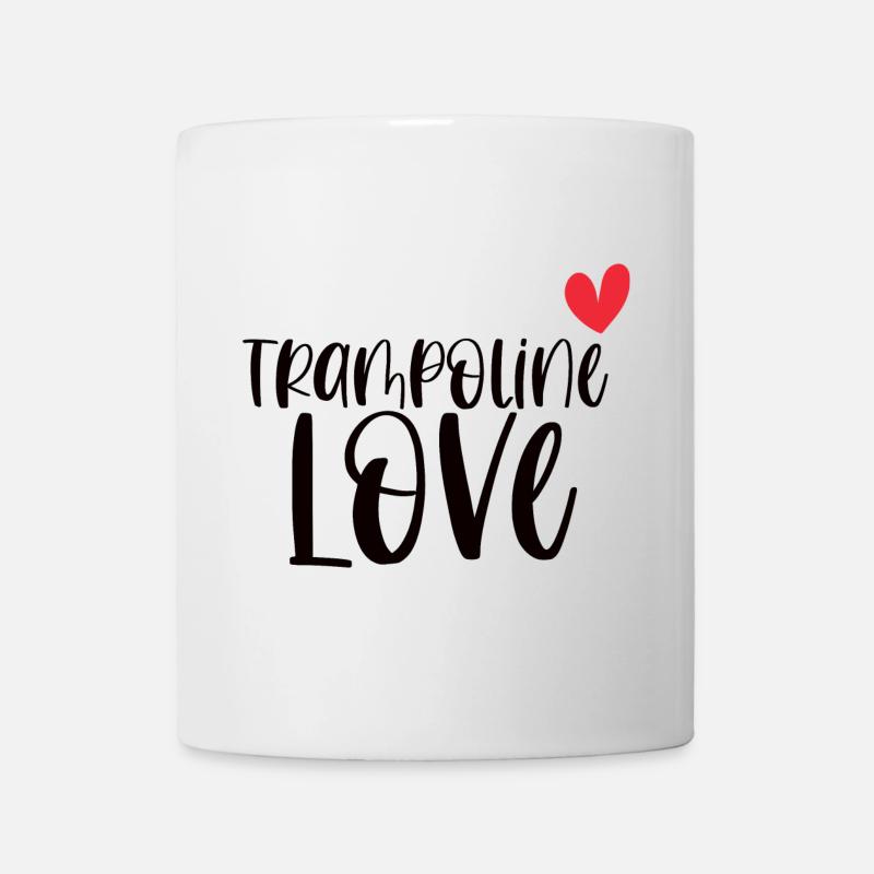 Trampolin Liebe Springen Sport Geschenk - Tasse - Weiß