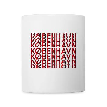 Copenhagen Neon Typography Pattern - Mug - white - Front