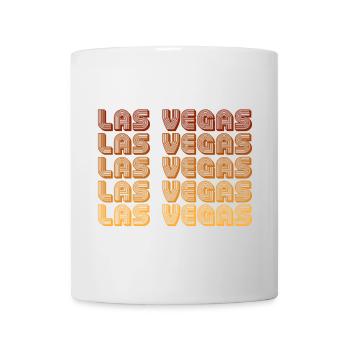 Las Vegas Retro Gradient Grid - Tasse - Weiß - Vorne
