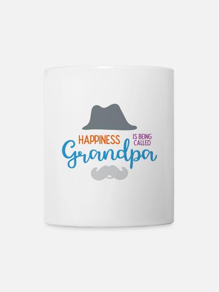 Happines wird Opa genannt - Tasse - Weiß