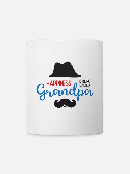 Happines est appelé grand-père - Mug blanc - blanc