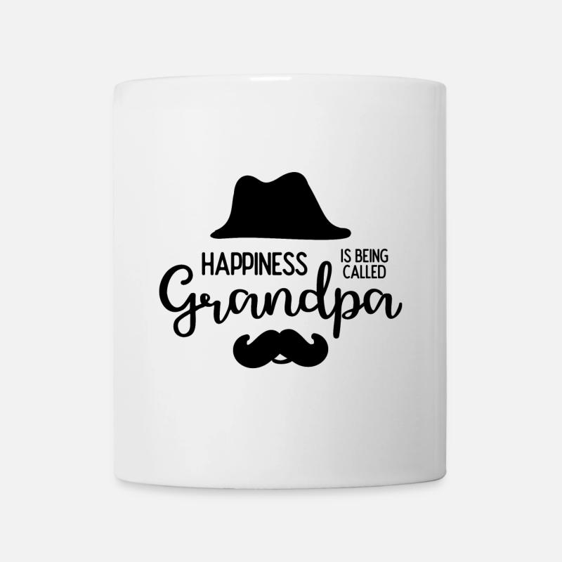 Happines is Being Called Grandpa - Mug - white