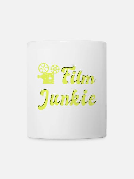 Film Junkie Design - Tasse - Weiß