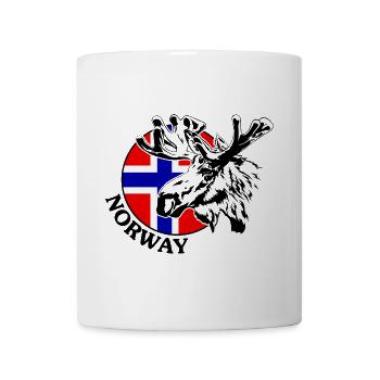 NORWAY Elch Norwegen Tier Wildnis Wilsigns - Tasse - Weiß - Vorne