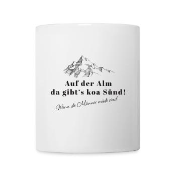On the Spruch Bergwitz alpine pasture - Mug - white - Front
