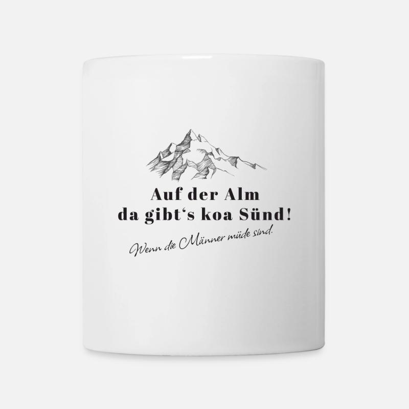 On the Spruch Bergwitz alpine pasture - Mug - white