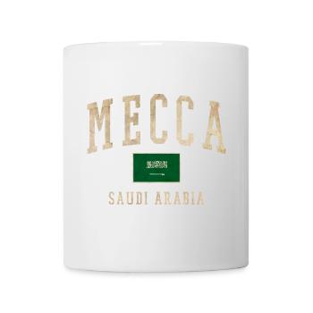 Emblème rétro saoudien de La Mecque - Mug blanc - blanc - Devant