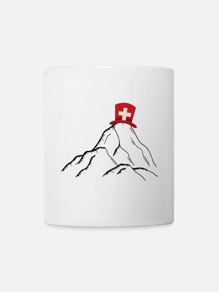 Schweiz - Schweizer Berge - Tasse - Weiß