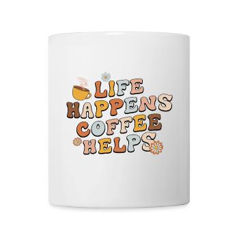 Life Happens Coffee Helps - Mug - white - Front