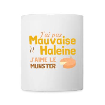 Ich habe keinen Mundgeruch, ich mag Munster - Tasse - Weiß - Vorne