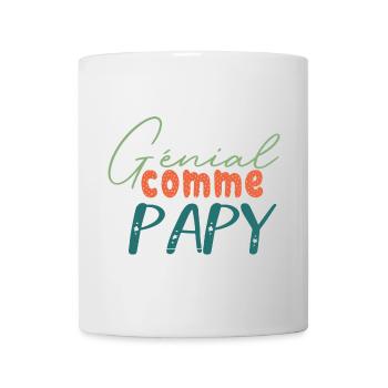 Génial comme papy - tenue assortie pour la famille - Mug blanc - blanc - Devant