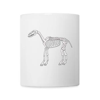 Un squelette de cheval - Mug blanc - blanc - Devant