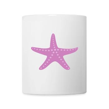 Starfish pink sea sea animal maritime children decoration - Mug - white - Front